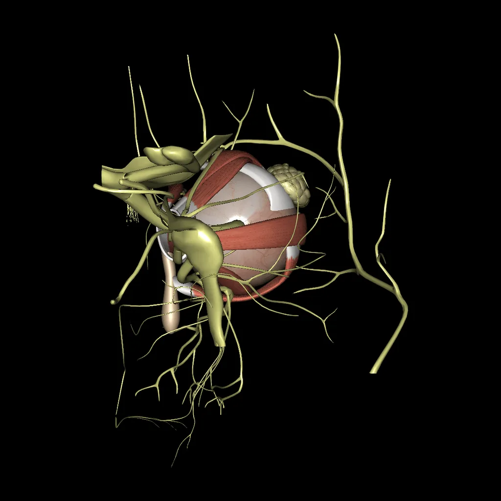 Ojo, vista posterior