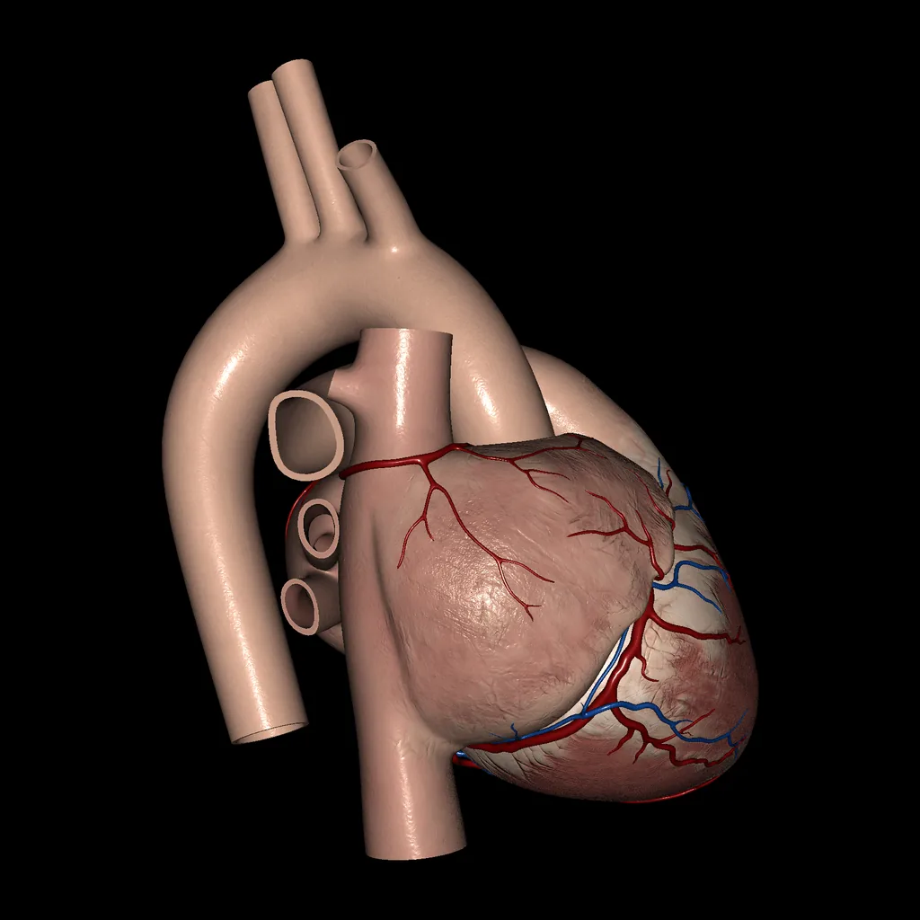 Corazón (Vista externa), vista lateral